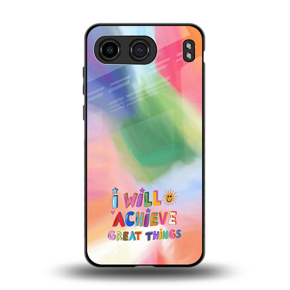 Goal Setter back phone cover | glass case for oneplus nord 4