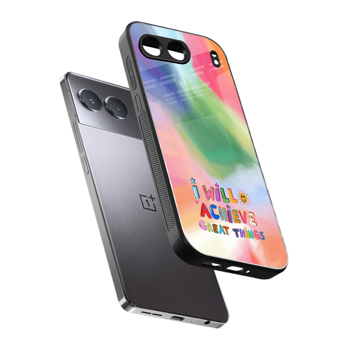 Goal Setter sleek oneplus nord 4 cover with tempered glass back and TPU edges