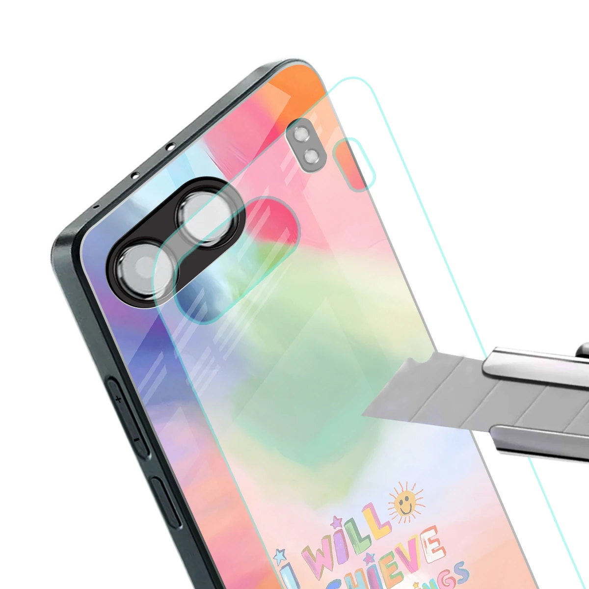 Goal Setter stylish phone case for oneplus nord 4 | glossy glass and slim fit