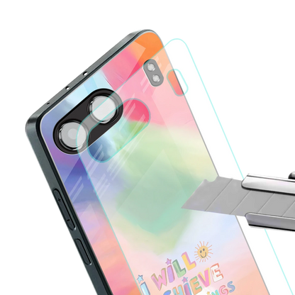 Goal Setter stylish phone case for oneplus nord 4 | glossy glass and slim fit