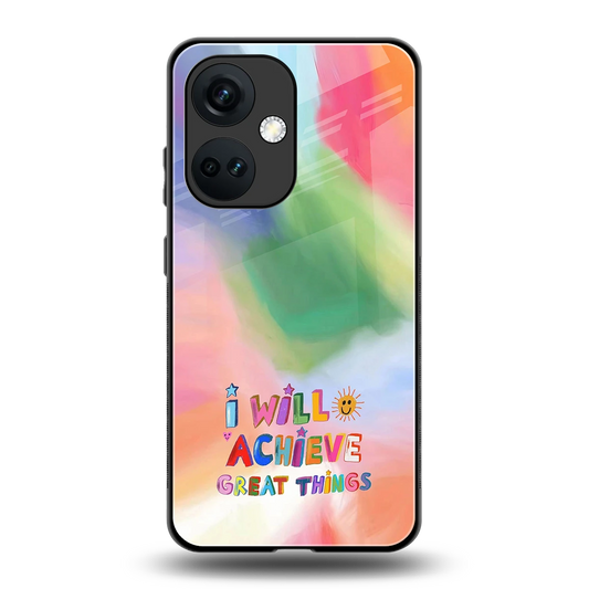 Goal Setter back phone cover | glass case for oneplus nord ce 3