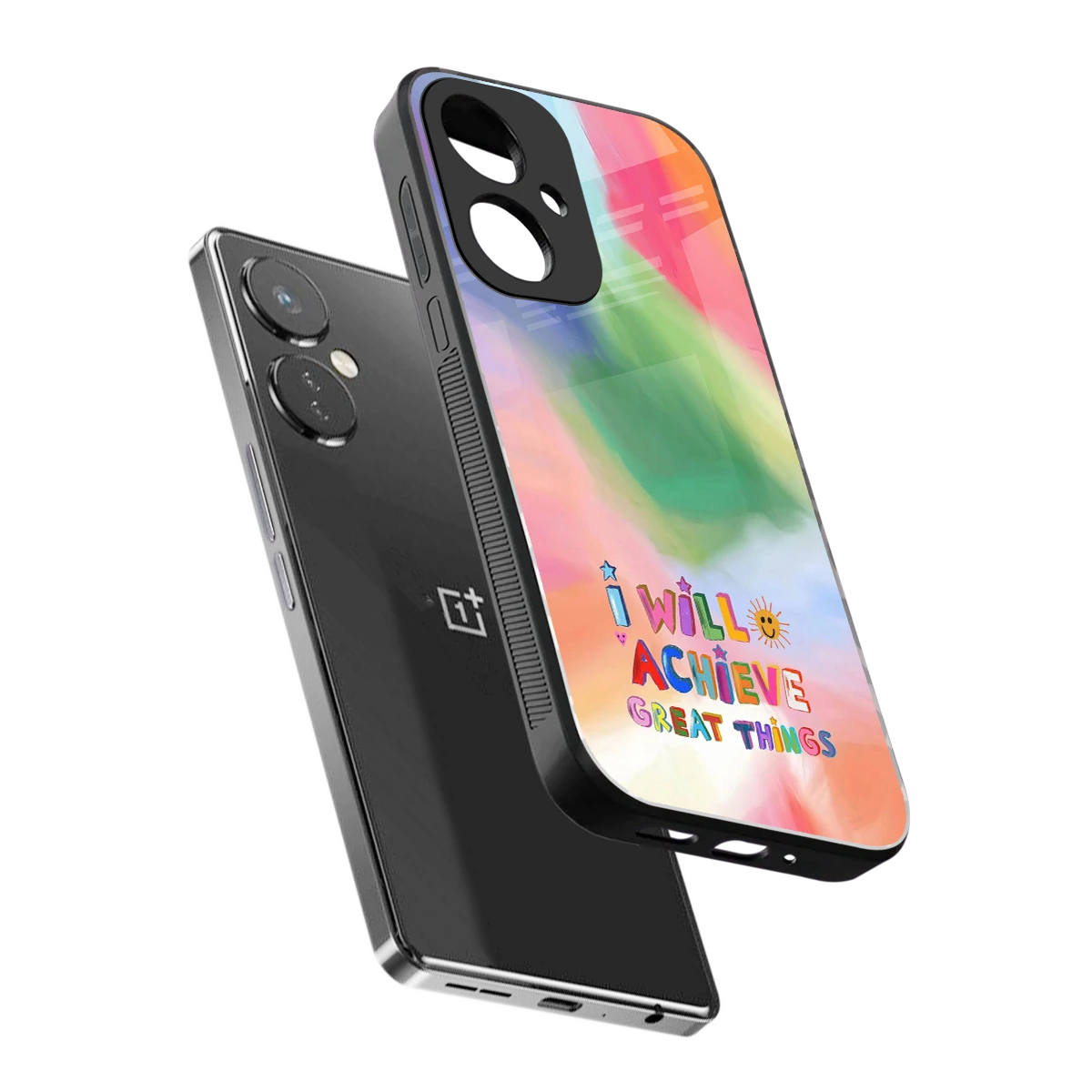 Goal Setter sleek oneplus nord ce 3 cover with tempered glass back and TPU edges