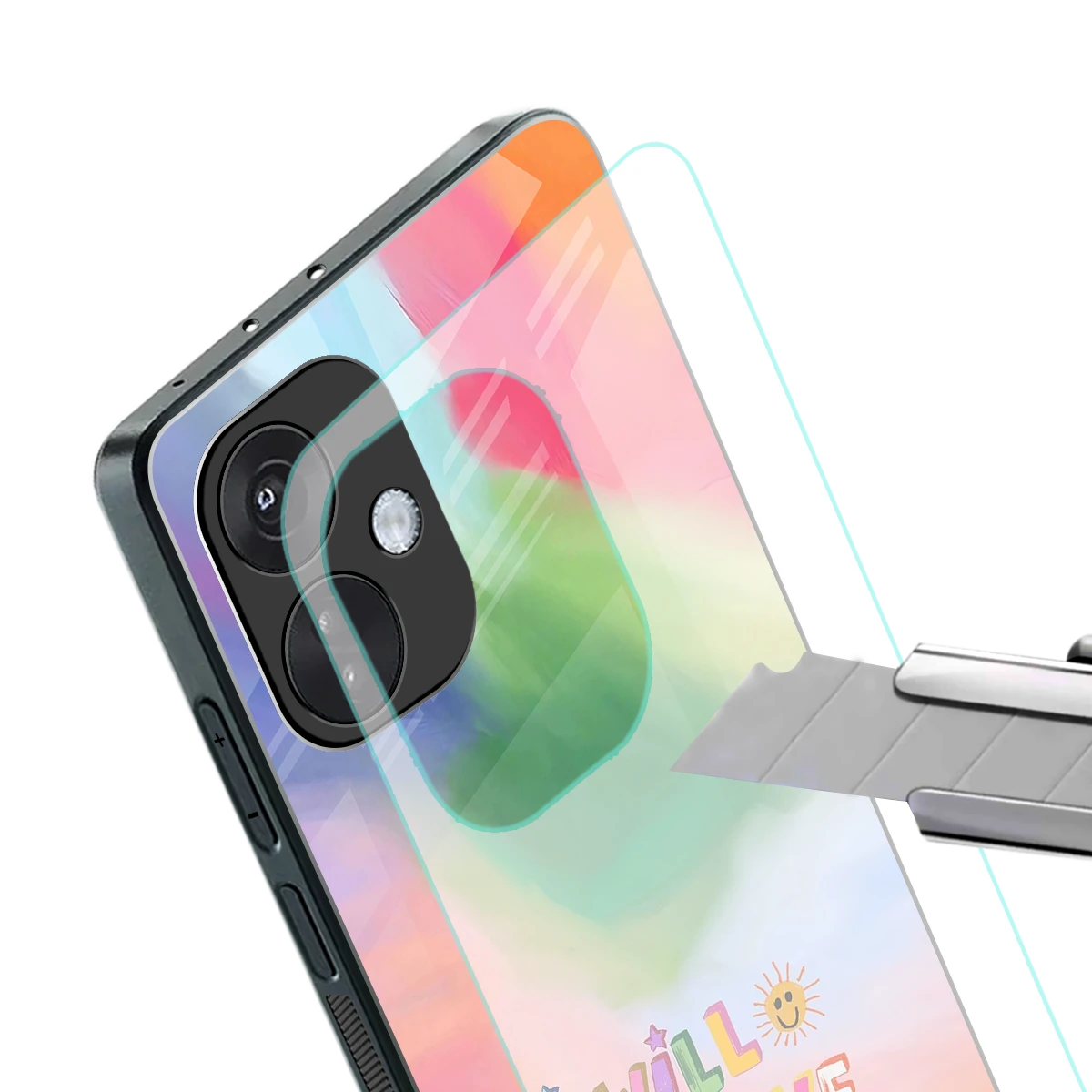 Goal Setter stylish phone case for oneplus nord ce 3 | glossy glass and slim fit