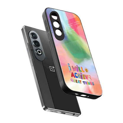 Goal Setter sleek oneplus nord ce 4 cover with tempered glass back and TPU edges