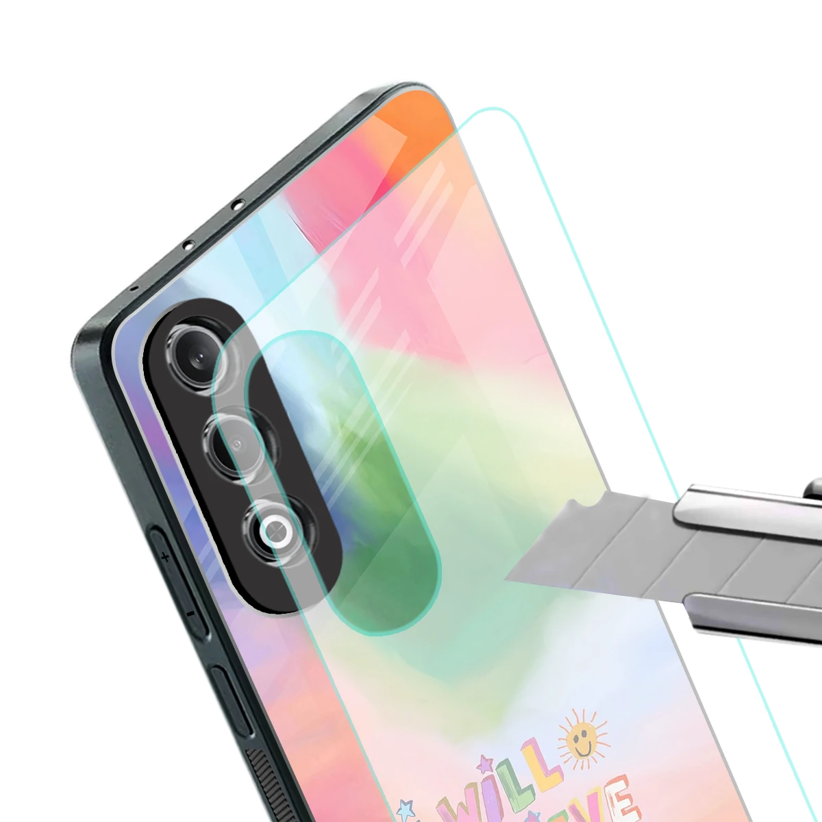 Goal Setter stylish phone case for oneplus nord ce 4 | glossy glass and slim fit