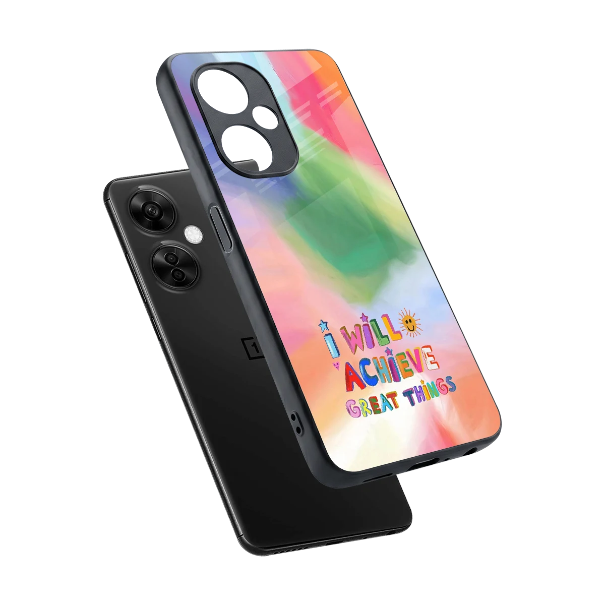 Goal Setter sleek oneplus nord ce 3 lite cover with tempered glass back and TPU edges