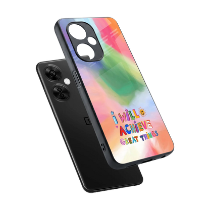 Goal Setter sleek oneplus nord ce 3 lite cover with tempered glass back and TPU edges