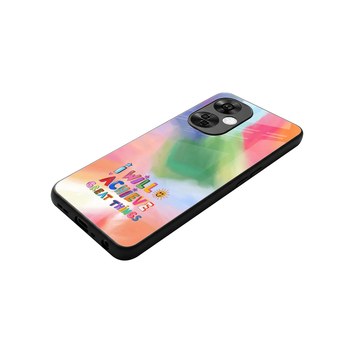 Goal Setter stylish phone case for oneplus nord ce 3 lite | glossy glass and slim fit