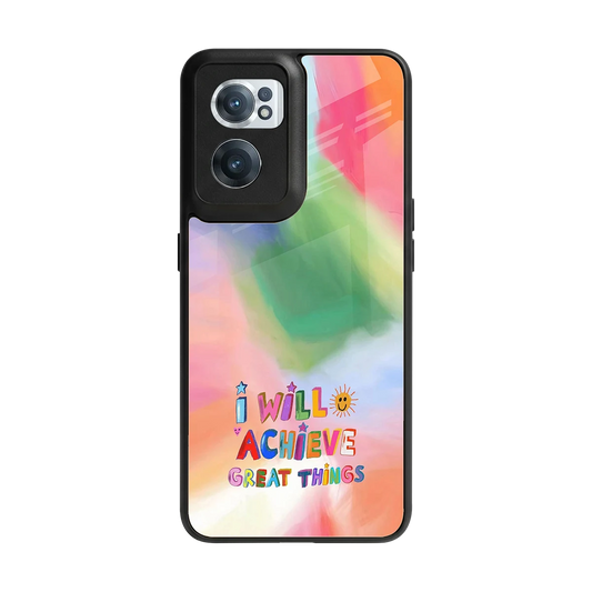 Goal Setter back phone cover | glass case for oneplus nord ce 2