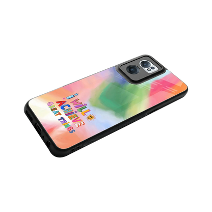 Goal Setter stylish phone case for oneplus nord ce 2 | glossy glass and slim fit