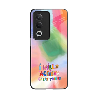 Goal Setter back phone cover | glass case for oppo a3 pro