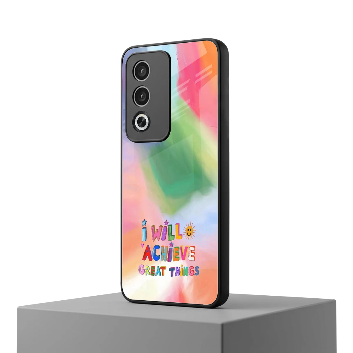 Goal Setter oppo a3 pro mobile cover | shockproof glass phone case