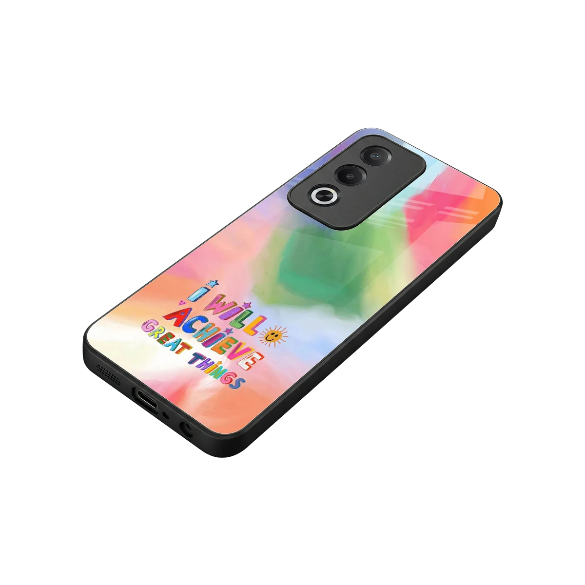 Goal Setter stylish phone case for oppo a3 pro | glossy glass and slim fit