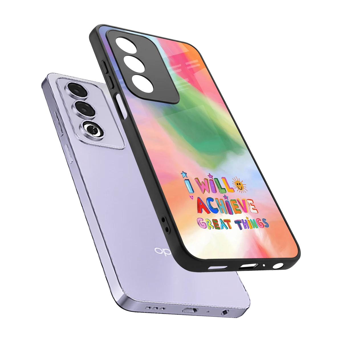 Goal Setter sleek oppo a3 pro cover with tempered glass back and TPU edges