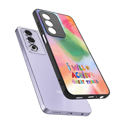 Goal Setter sleek oppo a3 pro cover with tempered glass back and TPU edges