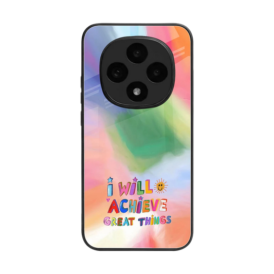 Goal Setter back phone cover | glass case for oppo f31 pro 5g