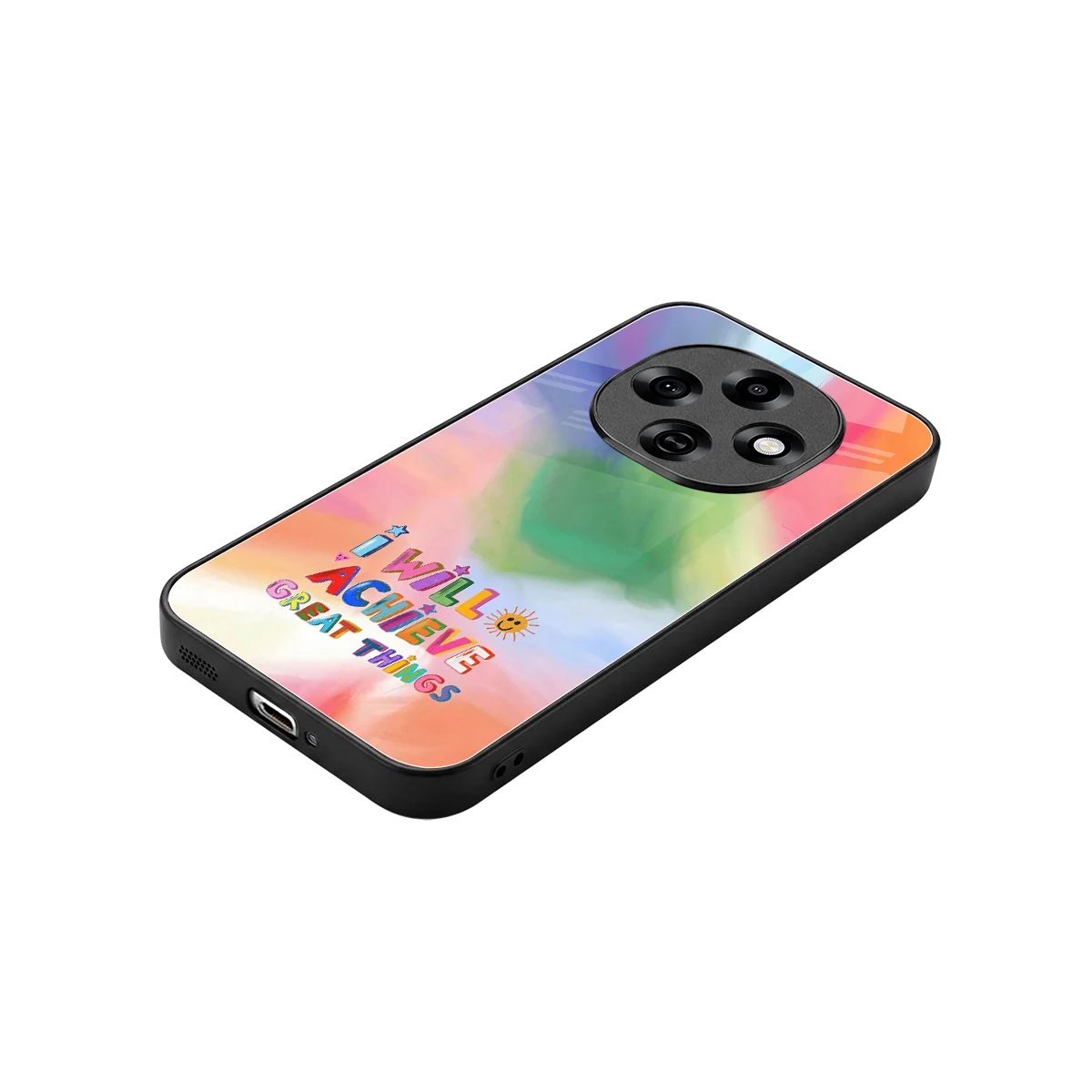 Goal Setter stylish phone case for oppo f31 pro 5g | glossy glass and slim fit