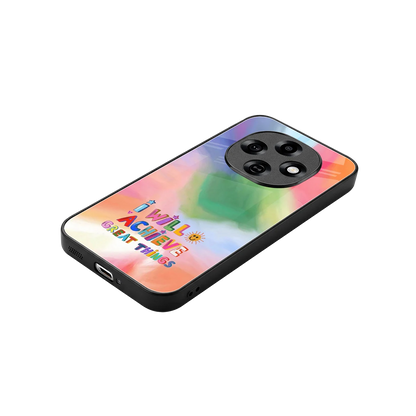 Goal Setter stylish phone case for oppo f31 pro 5g | glossy glass and slim fit
