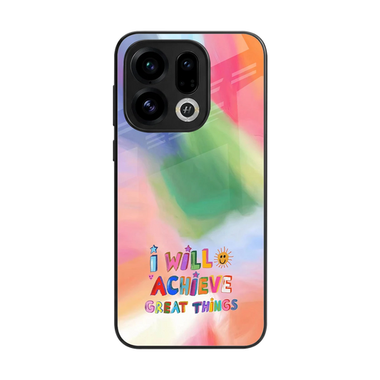 Goal Setter back phone cover | glass case for oppo find x9