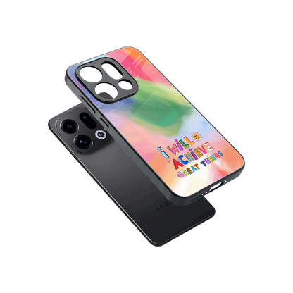 Goal Setter sleek oppo find x9 cover with tempered glass back and TPU edges