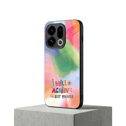 Goal Setter oppo find x9 mobile cover | shockproof glass phone case