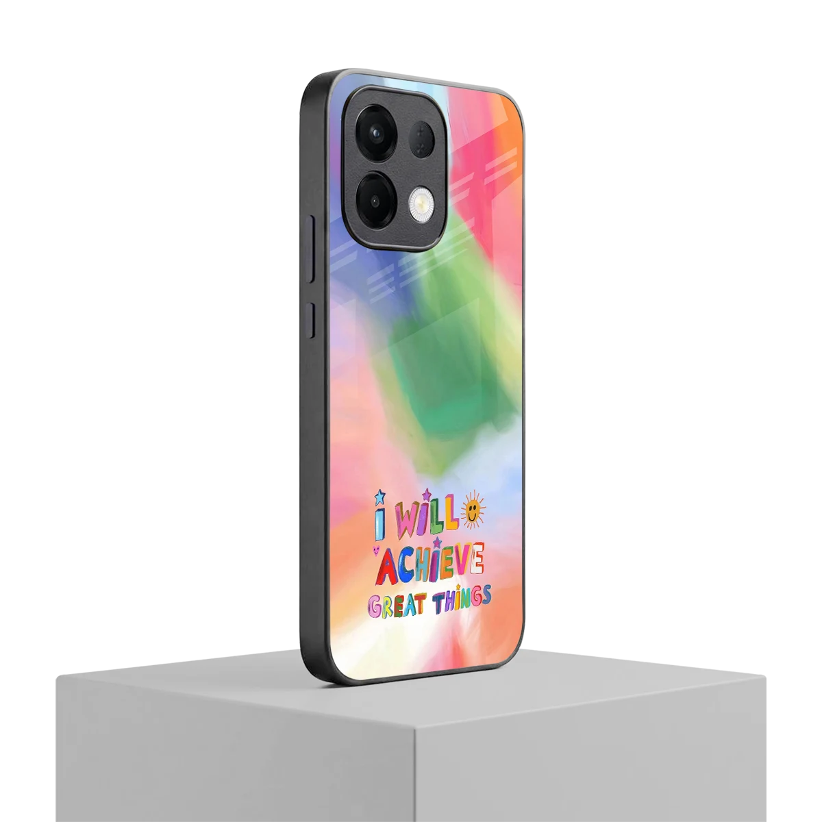 Goal Setter oppo k13 5g mobile cover | shockproof glass phone case