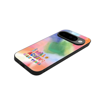 Goal Setter stylish phone case for google pixel 10 | glossy glass and slim fit