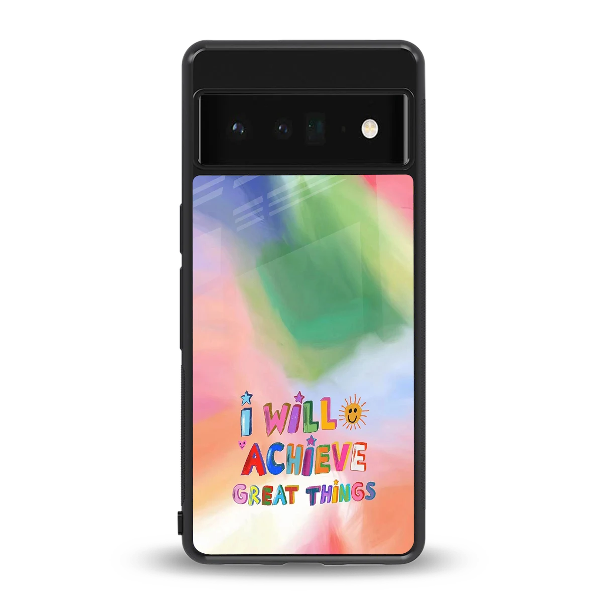 Goal Setter back phone cover | glass case for google pixel 6 pro