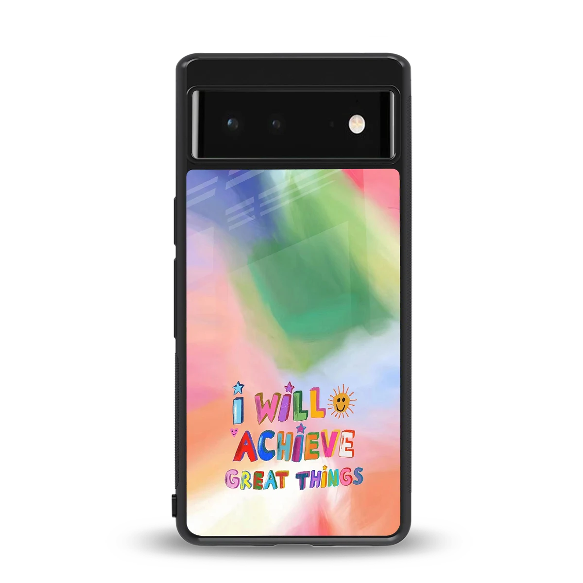 Goal Setter back phone cover | glass case for google pixel 6a
