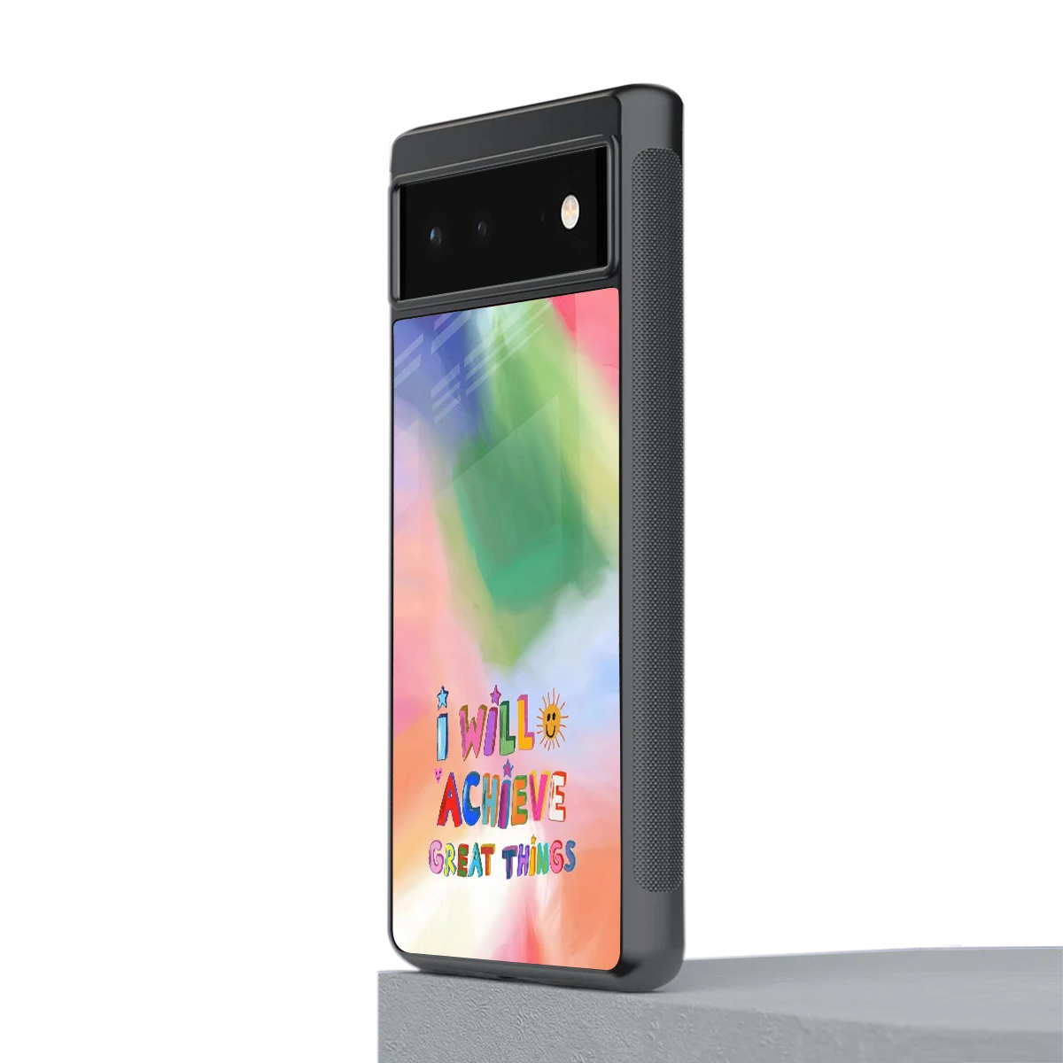 Goal Setter stylish phone case for google pixel 6 | glossy glass and slim fit