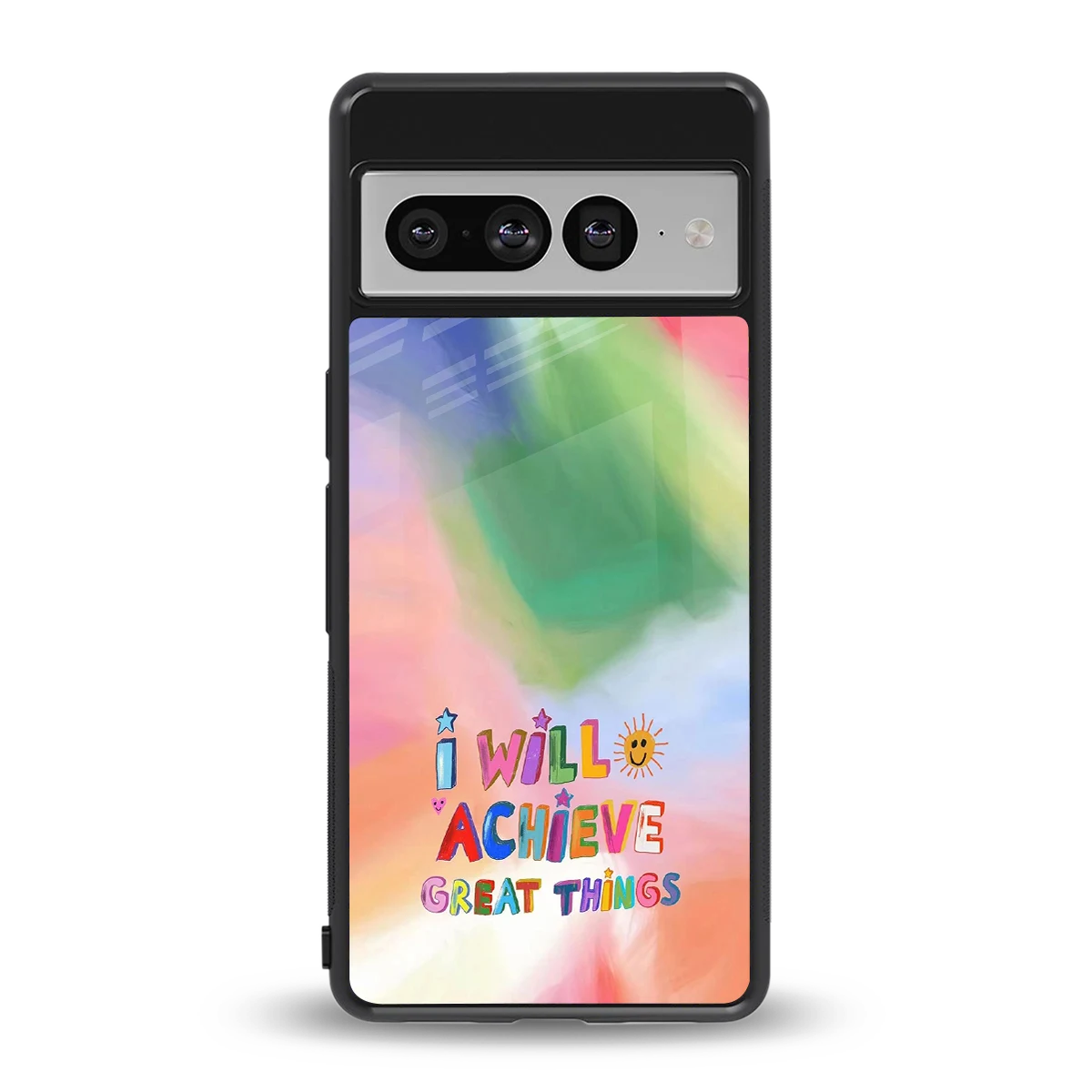 Goal Setter back phone cover | glass case for google pixel 7 pro