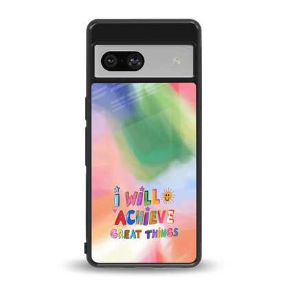 Goal Setter back phone cover | glass case for google pixel 7a