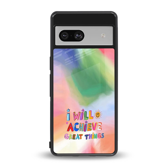 Goal Setter back phone cover | glass case for google pixel 7