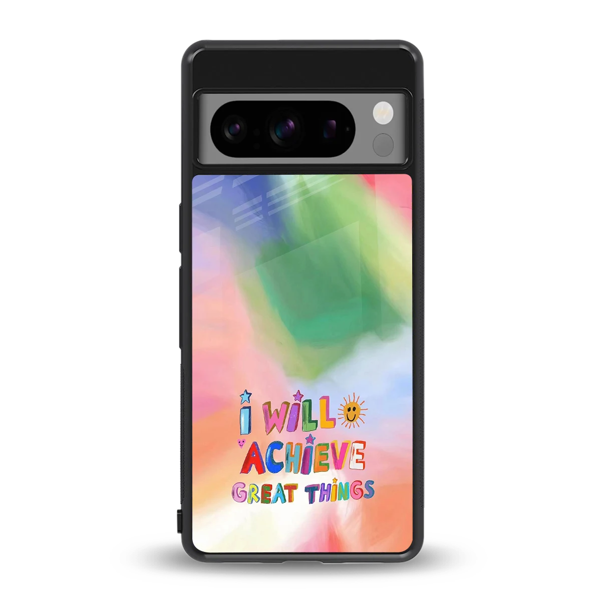 Goal Setter back phone cover | glass case for google pixel 8 pro