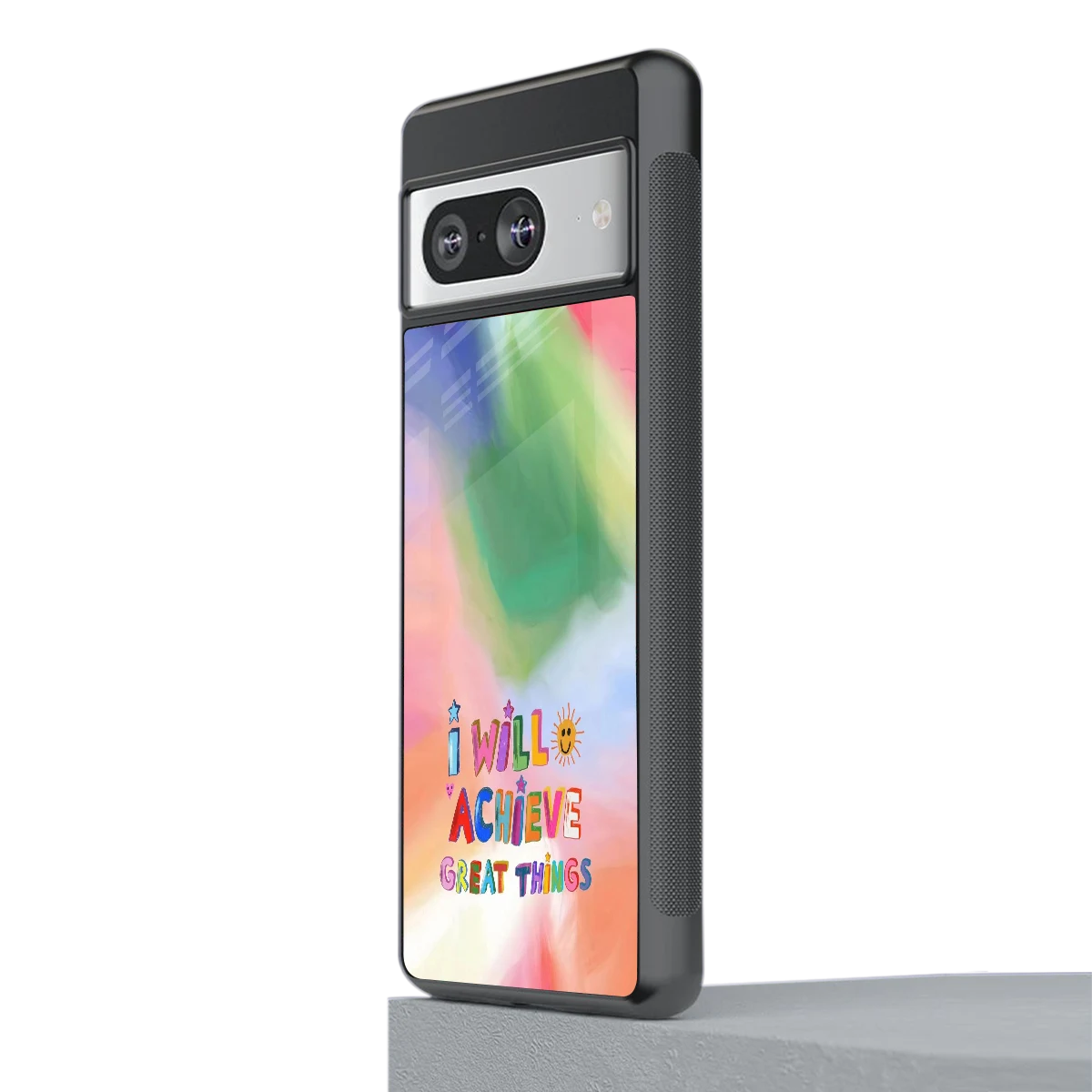 Goal Setter stylish phone case for google pixel 8 | glossy glass and slim fit