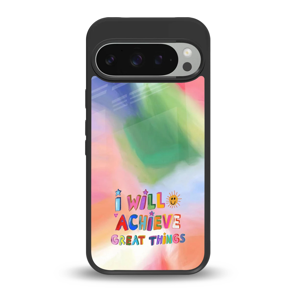 Goal Setter back phone cover | glass case for google pixel 9 pro xl
