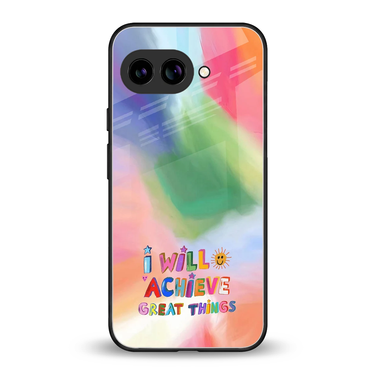 Goal Setter back phone cover | glass case for google pixel 10a