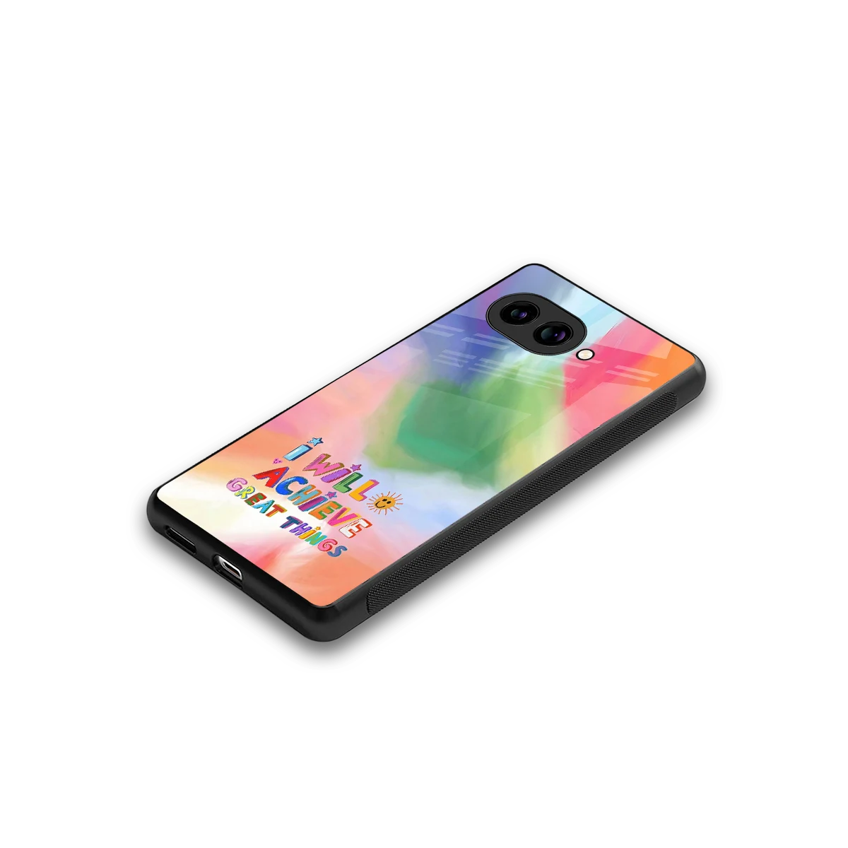Goal Setter stylish phone case for google pixel 10a | glossy glass and slim fit