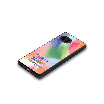 Goal Setter stylish phone case for google pixel 10a | glossy glass and slim fit