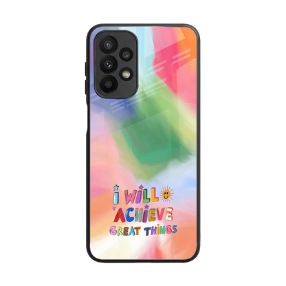 Goal Setter back phone cover | glass case for samsung galaxy a23