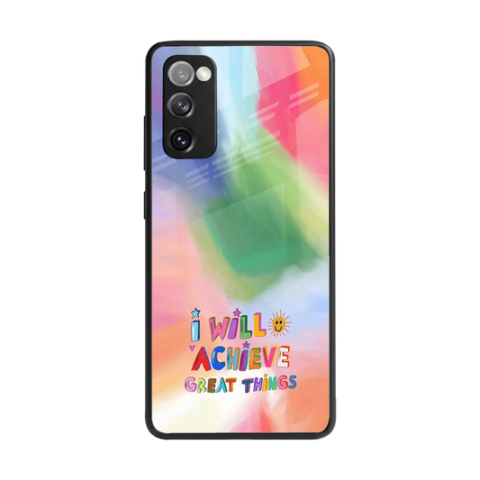 Goal Setter back phone cover | glass case for samsung galaxy s20 fe