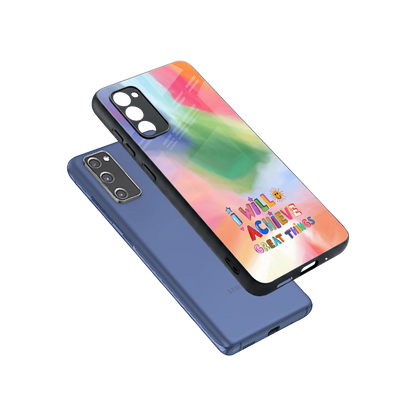 Goal Setter sleek samsung galaxy s20 fe cover with tempered glass back and TPU edges