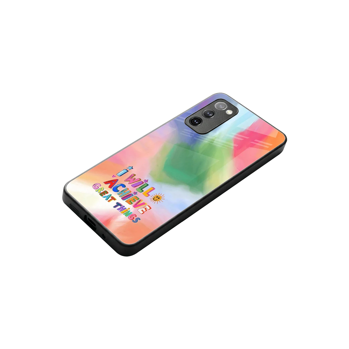 Goal Setter stylish phone case for samsung galaxy s20 fe | glossy glass and slim fit