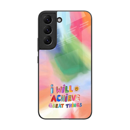 Goal Setter back phone cover | glass case for samsung galaxy s22
