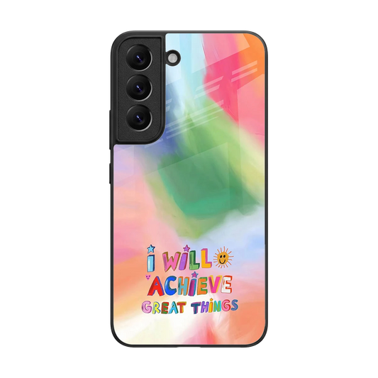 Goal Setter back phone cover | glass case for samsung galaxy s22