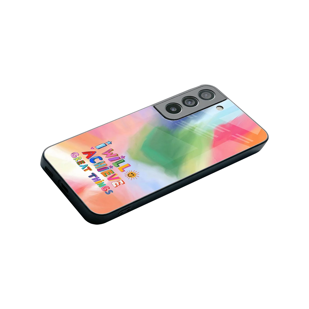 Goal Setter stylish phone case for samsung galaxy s22 | glossy glass and slim fit