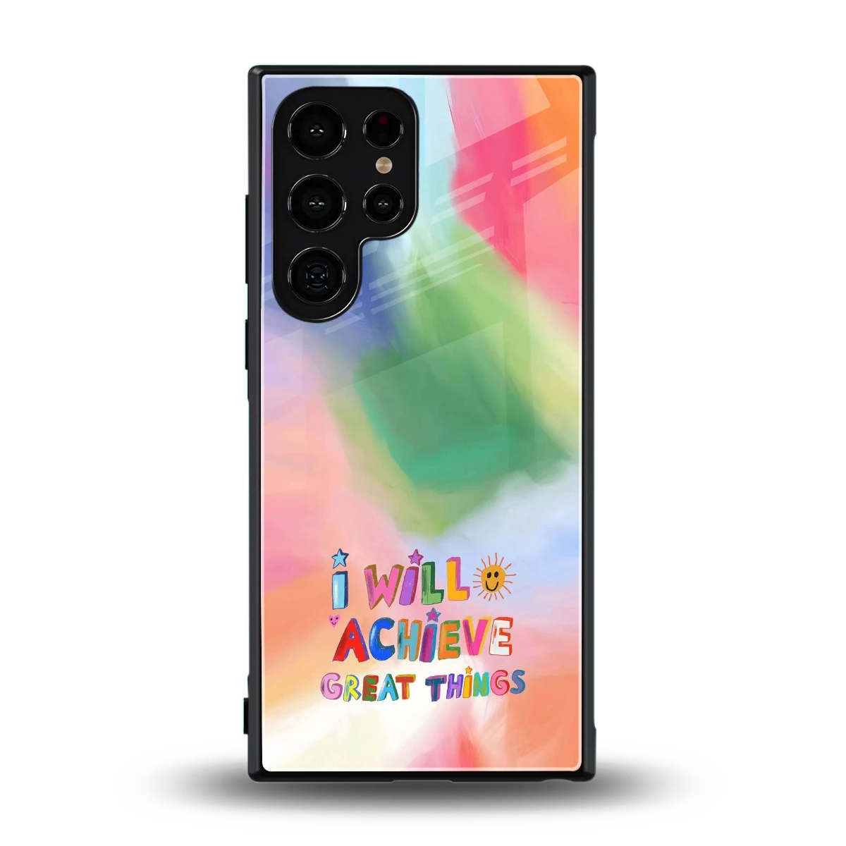 Goal Setter back phone cover | glass case for samsung galaxy s23 ultra