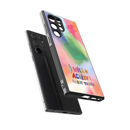 Goal Setter sleek samsung galaxy s23 ultra cover with tempered glass back and TPU edges