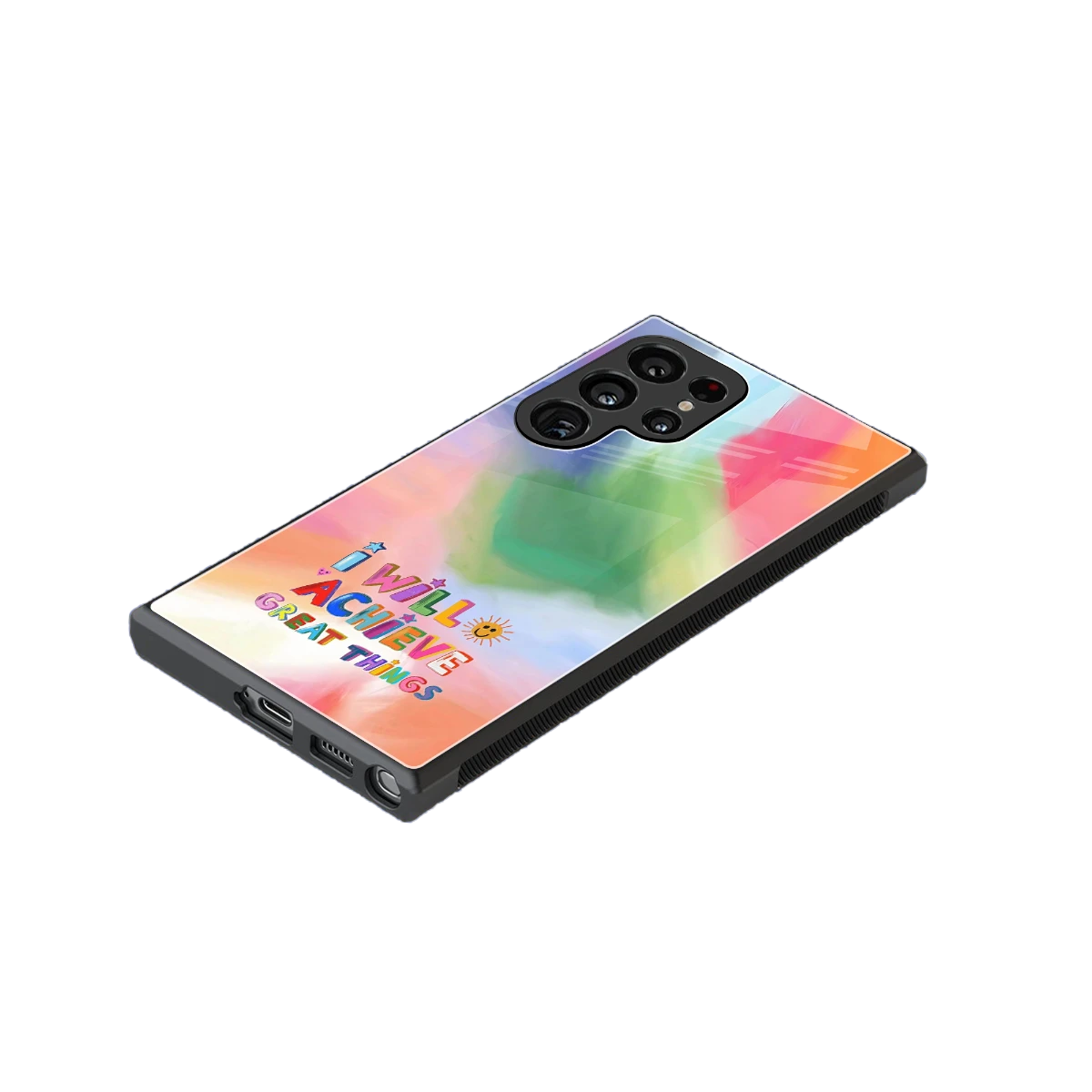 Goal Setter stylish phone case for samsung galaxy s24 ultra | glossy glass and slim fit