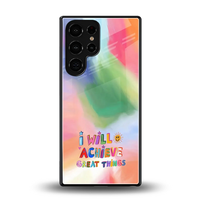 Goal Setter back phone cover | glass case for samsung galaxy s25 ultra